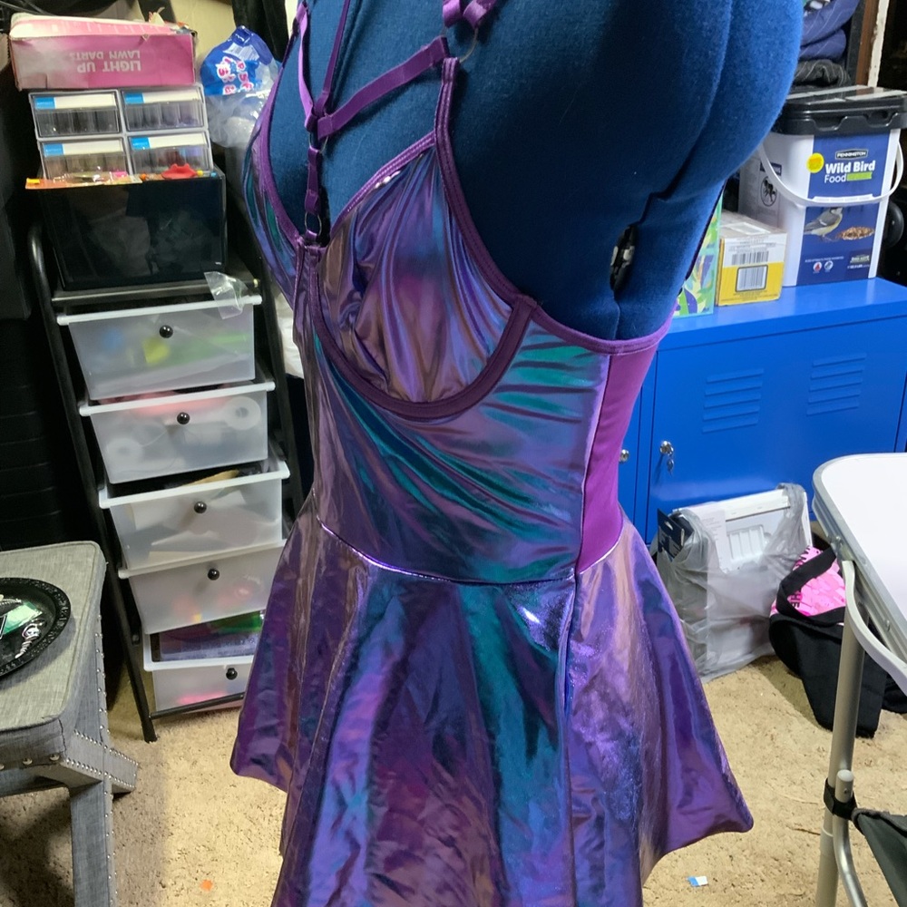 SHEIN Iridescent Purple Chemise - Picture 2 of 3